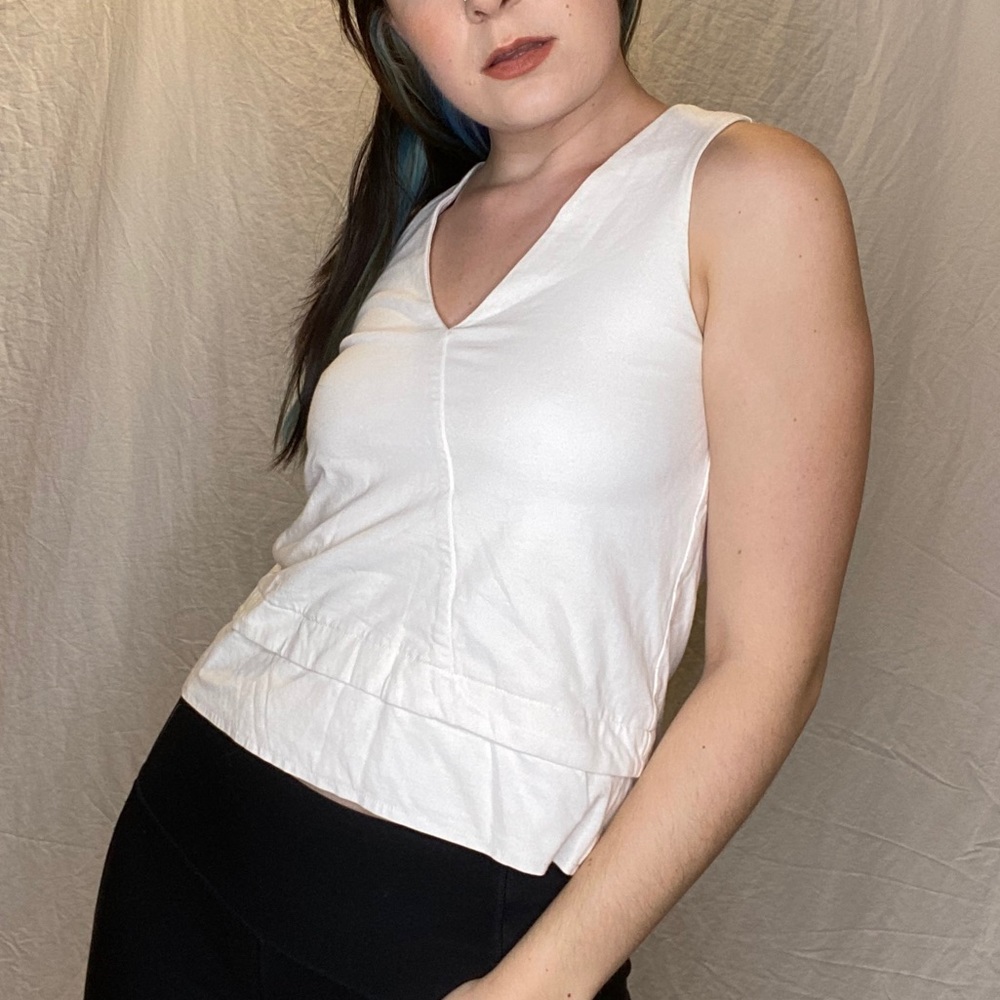 Madewell White Sleeveless Top Size XXS